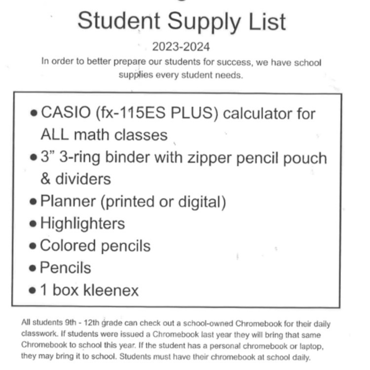 GHS Supplies