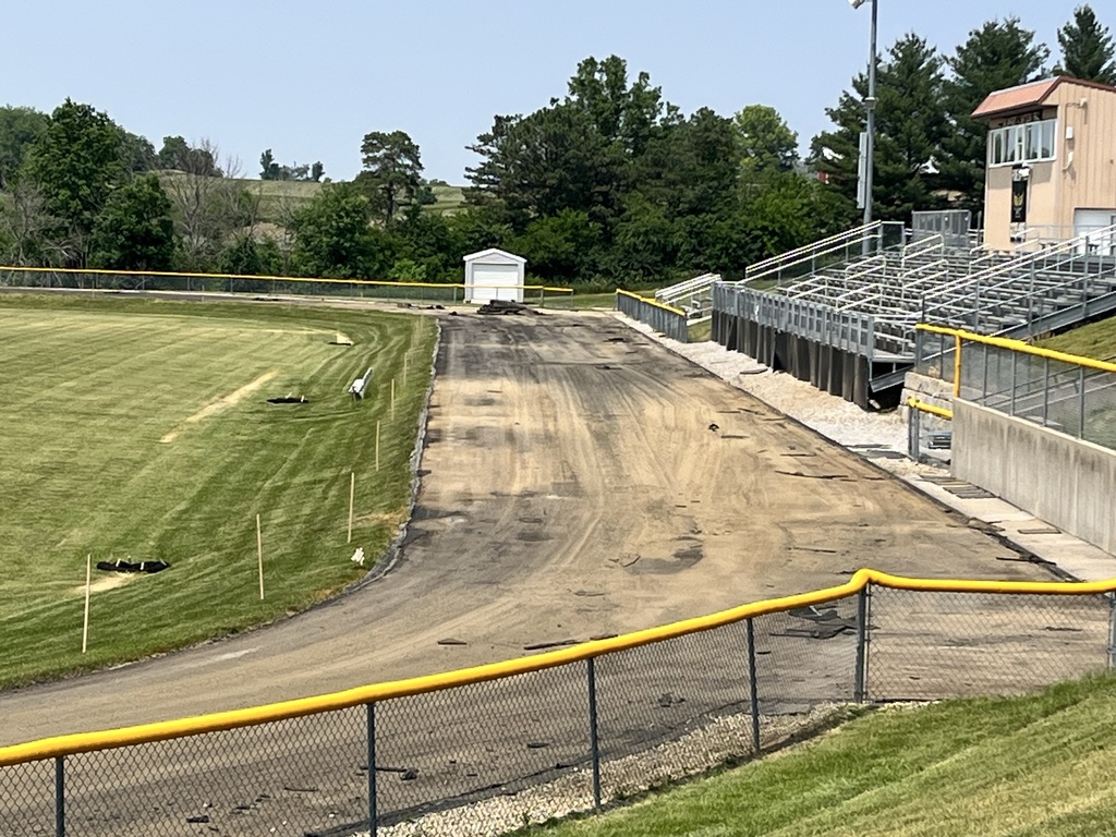 Track torn out