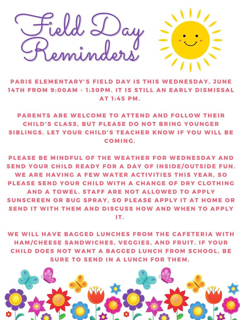 Field Day Reminder