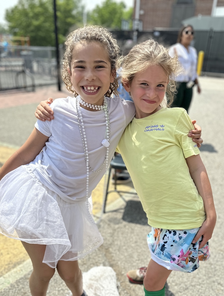 two second grade students during field day