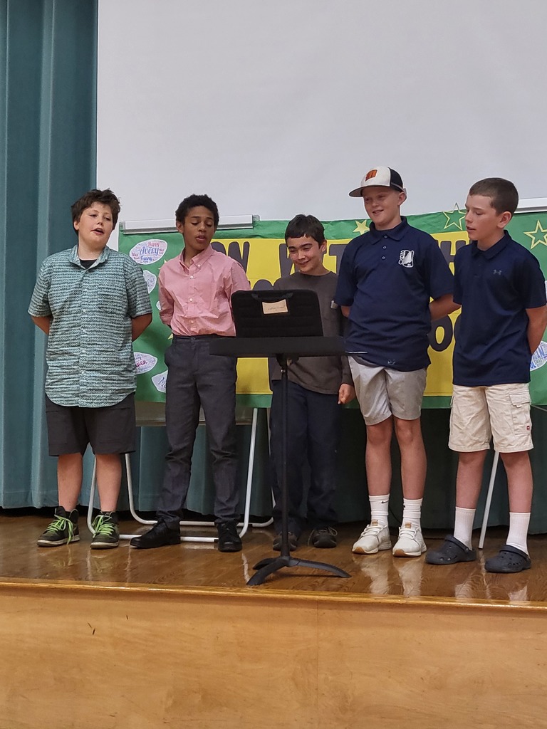 The boys sing their rap