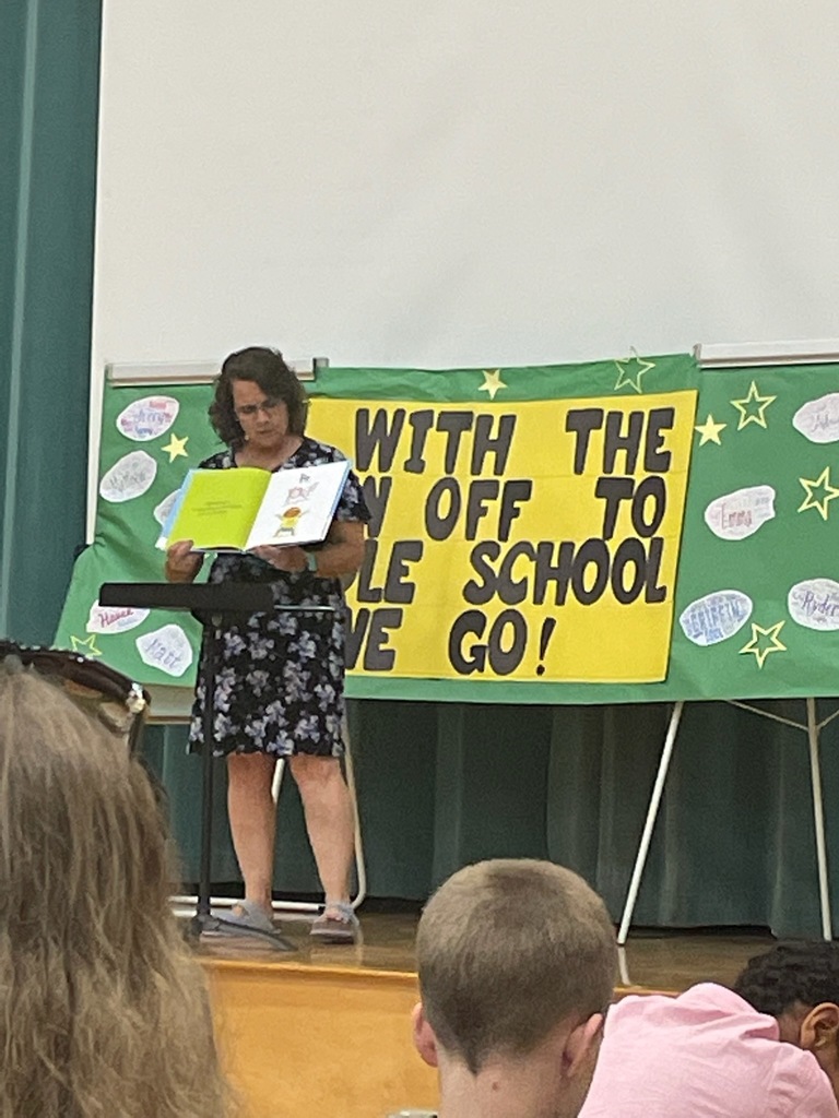 Ms. Dudley read a book