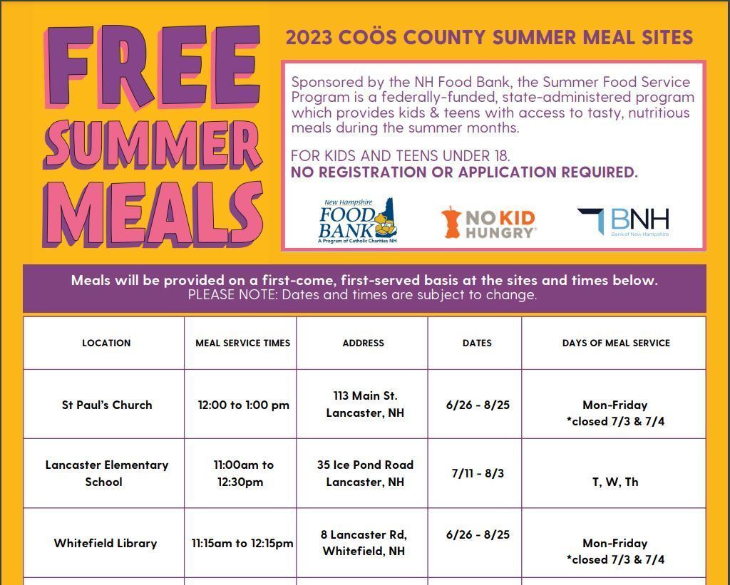 Free Summer Meals