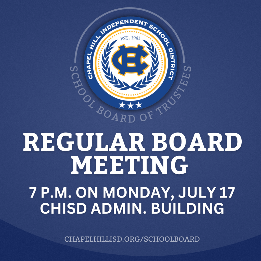 🏫 CHISD Board of Trustees will hold a regular meeting on Monday. View the agenda: https://meetings.boardbook.org/Public/Organization/1759