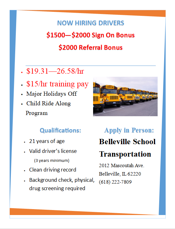 Now Hiring Bus Drivers!