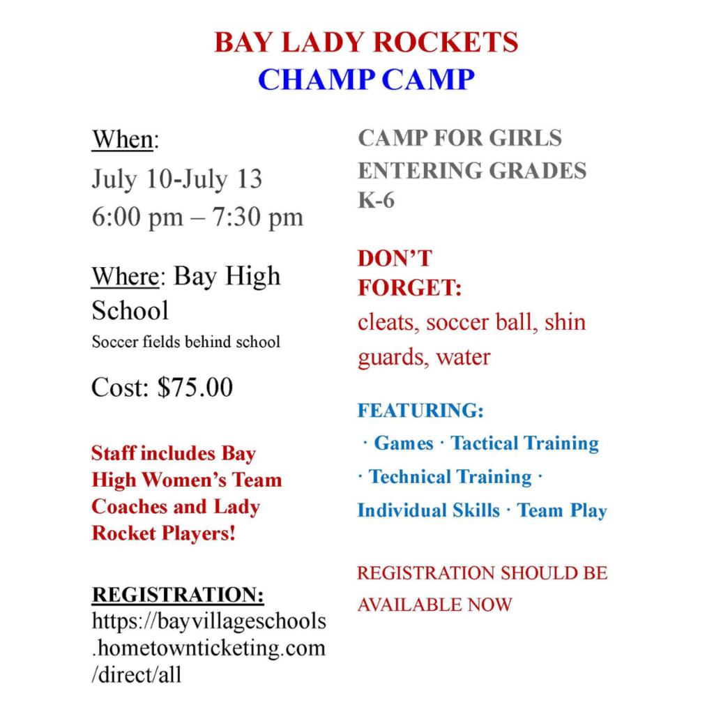 Girls Soccer Camp Flyer