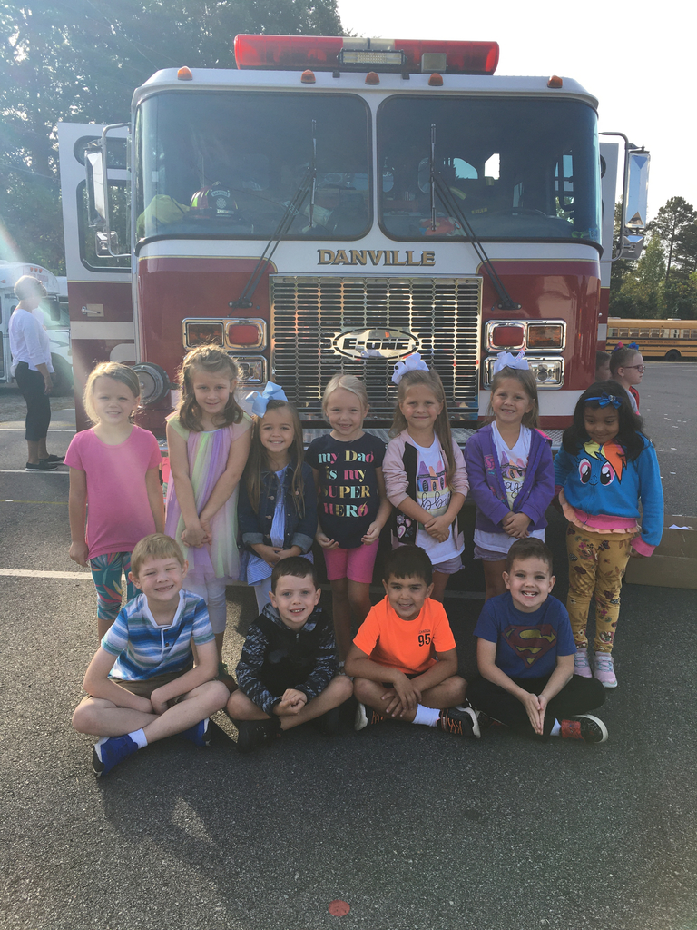 Kids and fire truck