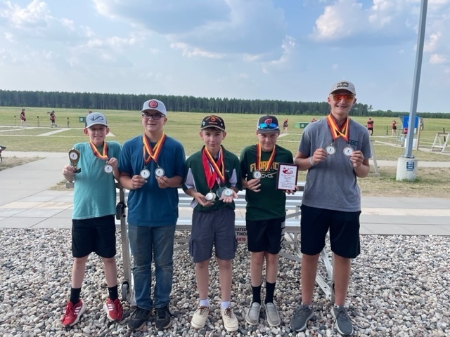 Pictured from LtoR are Kyle Smith, Brunnel Honeycutt, Colt Atwell, Bradly Steber, & Caleb Baker.