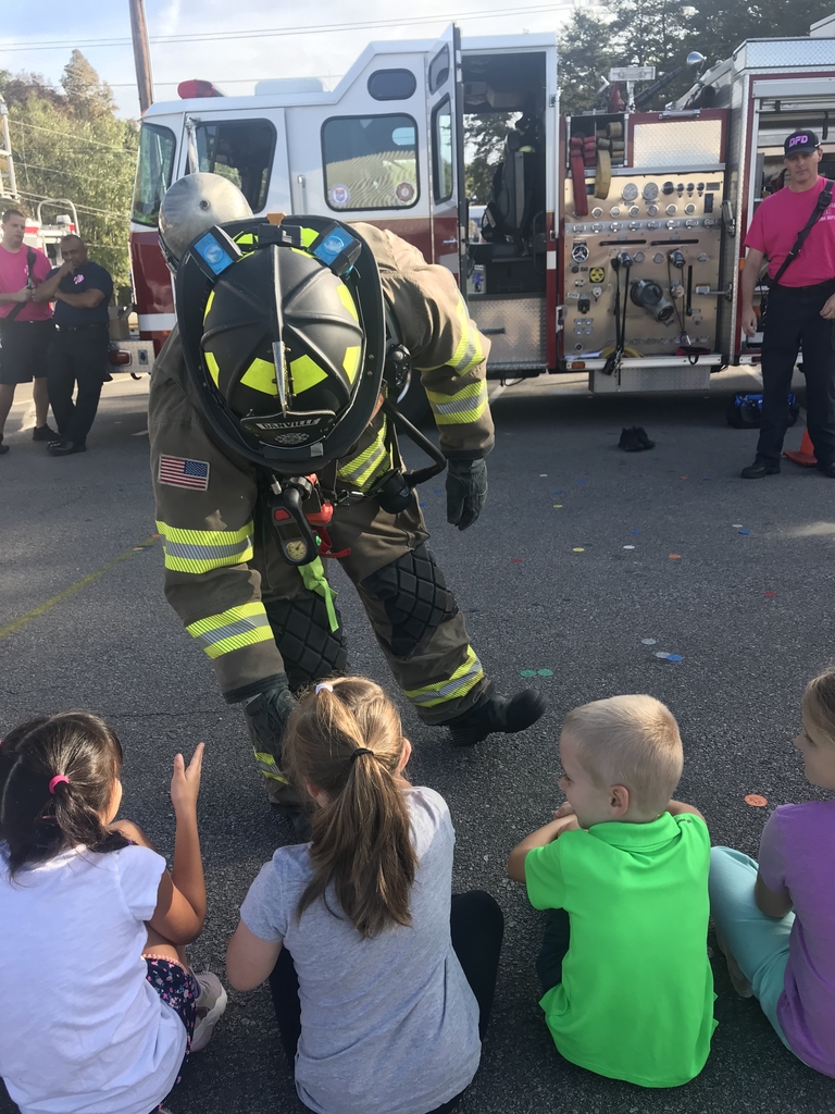 Firefighters are friendly, not scary! 