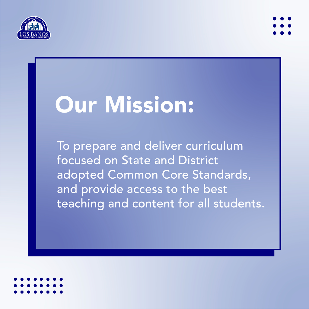 LBUSD Mission Statement graphic design post.