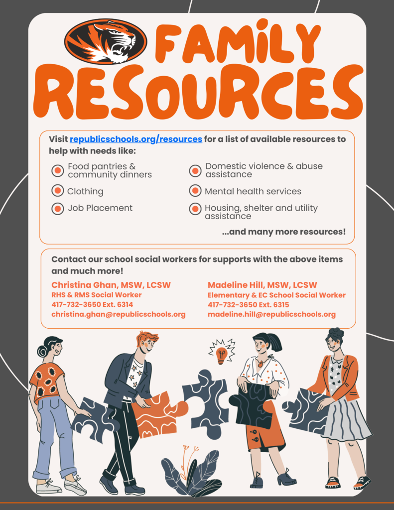 Family resources are available at republicschools.org/family-resources
