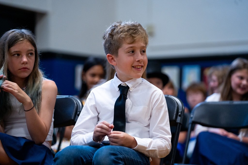 student sitting in audience