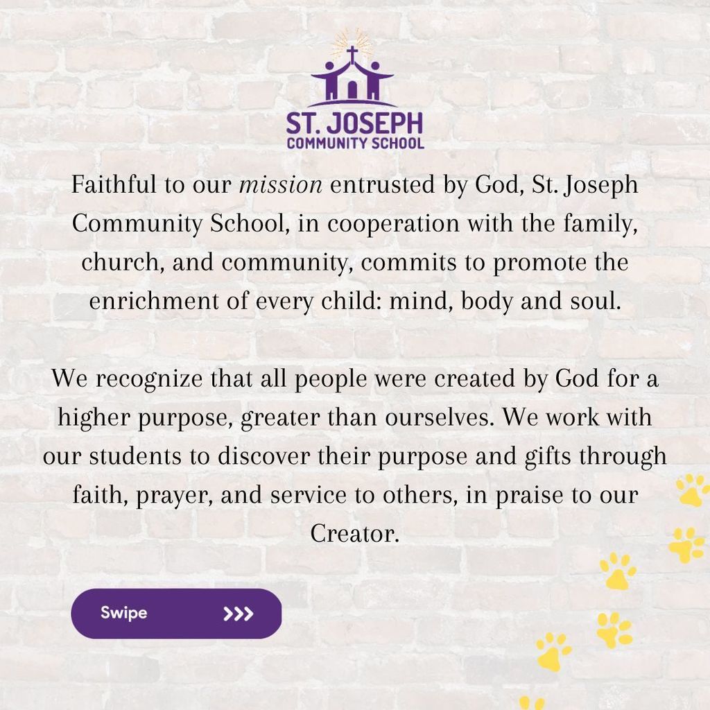 St. Joseph Community School - Mission and Vision Statements