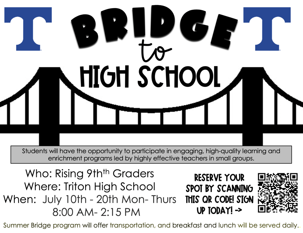 summer bridge at Triton