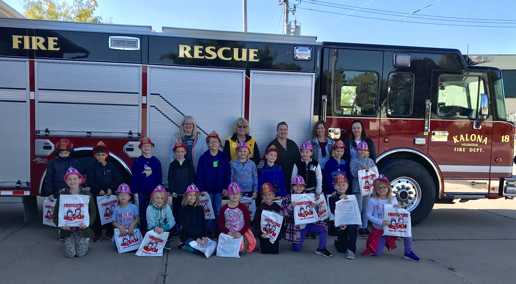 Thank you to the Kalona Fire Station for the educational field trips on Fire Safety during National Fire Prevention Week to all MP East classes. ❤️🚒#mphawks
