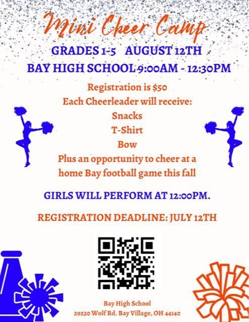 Mini Cheer Camp Flyer