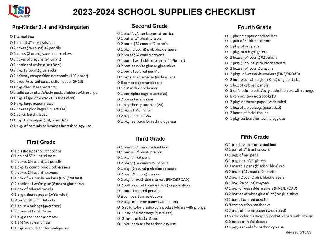 Supply List