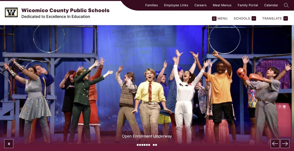 Wicomico Public Schools new website