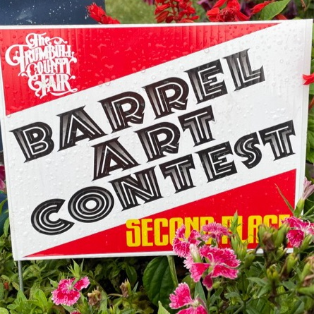 Art department’s rain barrell won 2nd place 