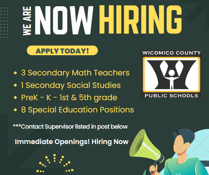 Now Hiring Teachers