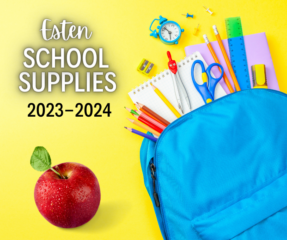 Esten School Supply Lists