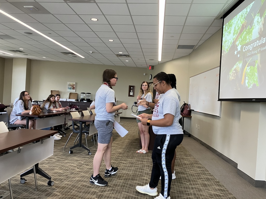 Students stepping up to greet school counselors.