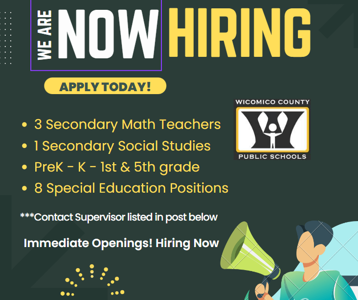 Now Hiring Teachers