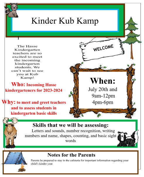 Kinder Kub Kamp