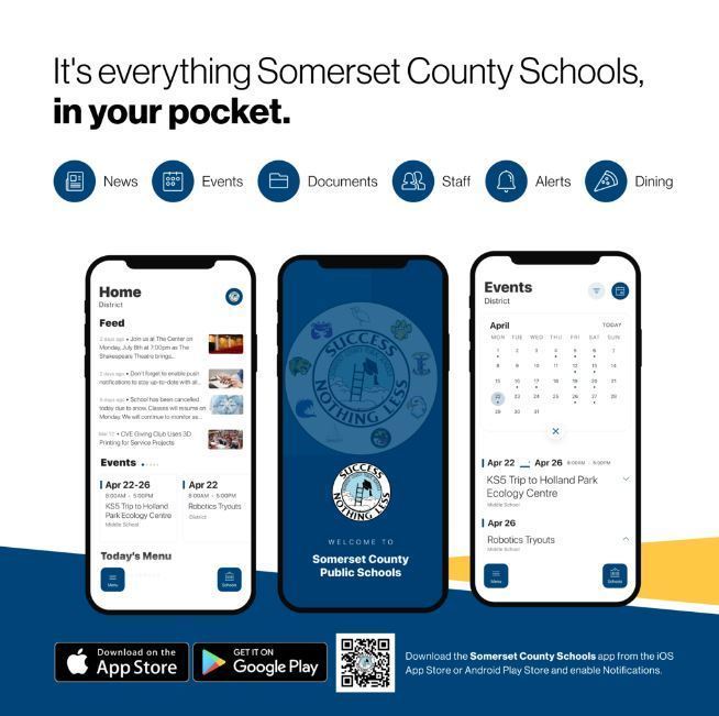 flyer to advertise Somerset County Public School app