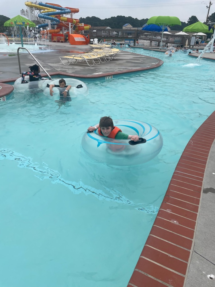 students in a swimming pool