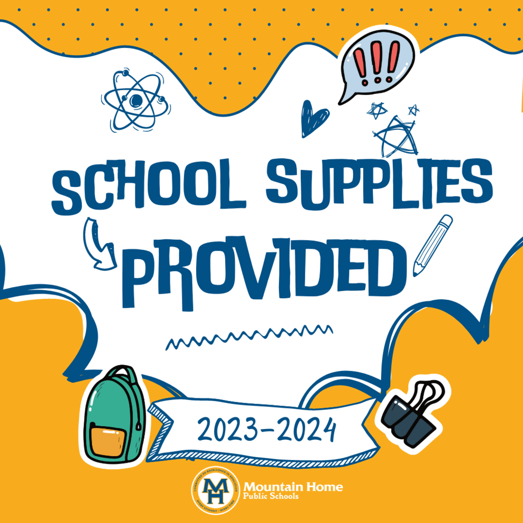 MHPS will again provide school supplies for all students for the 2023-2024 school year! *Backpacks and lunchboxes are not included.