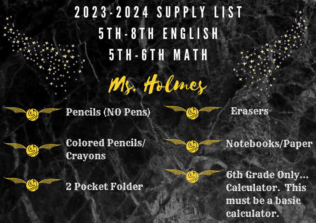 23-24 School Supply Lists