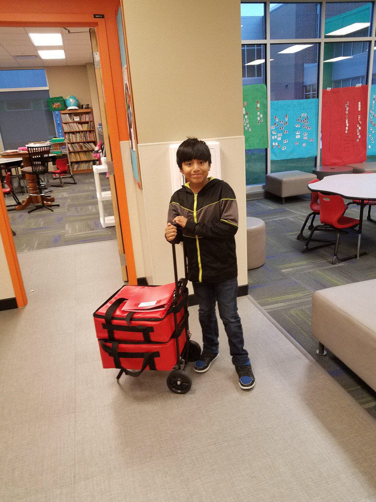 Delivering breakfast!