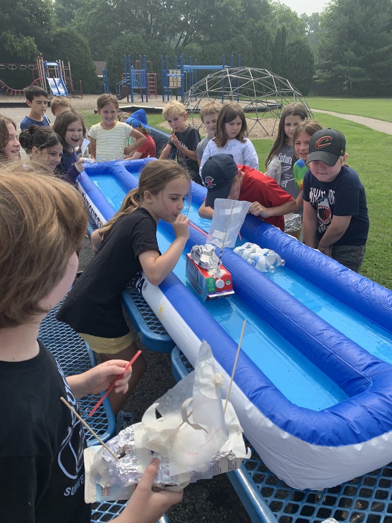 STEM Camp boat race