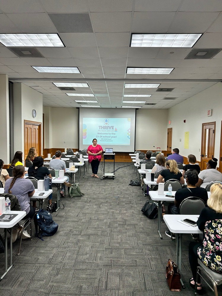 Our first Thrive session with our WBR new teachers. Thank you to Ms. Amber Vlahos and Ms. Julie Mayeaux for making the day amazing! 