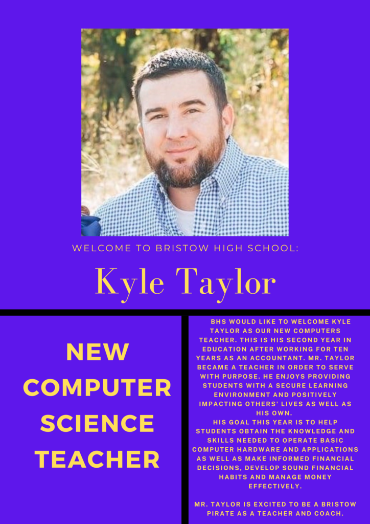 Welcome Kyle Taylor