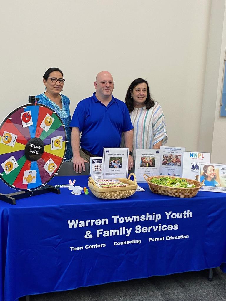 Warren Township Youth & Family Services booth