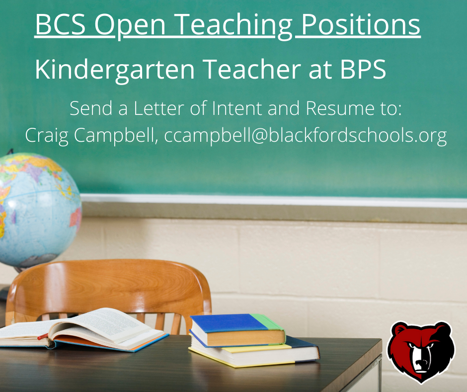 Kindergarten Teacher opening