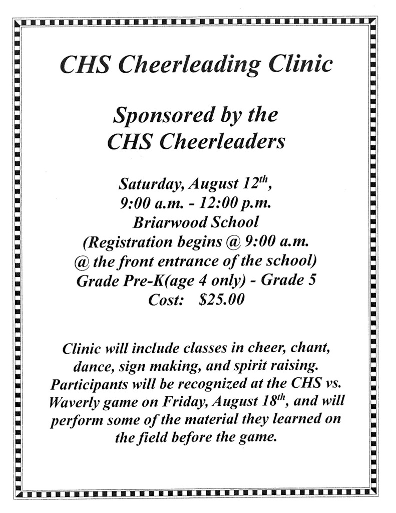 Cheerleading Clinic