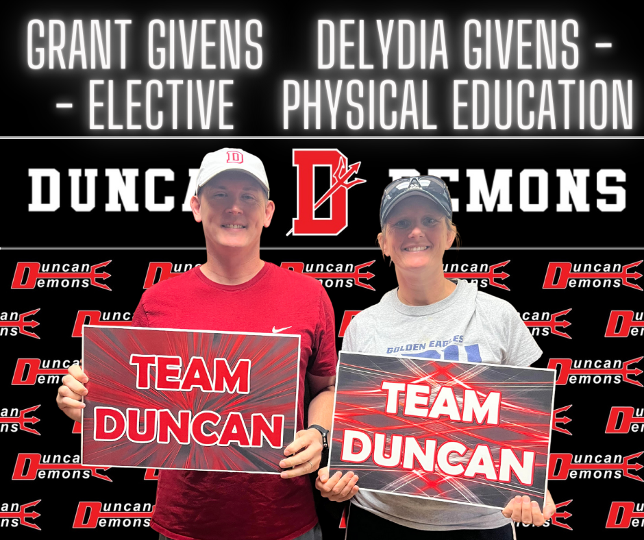 Grant Givens - Elective Delydia Givens - Physical Education