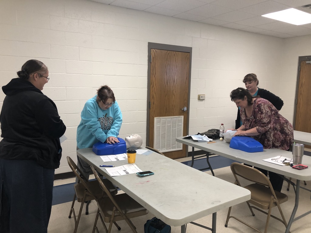 Faculty doing chest compressions