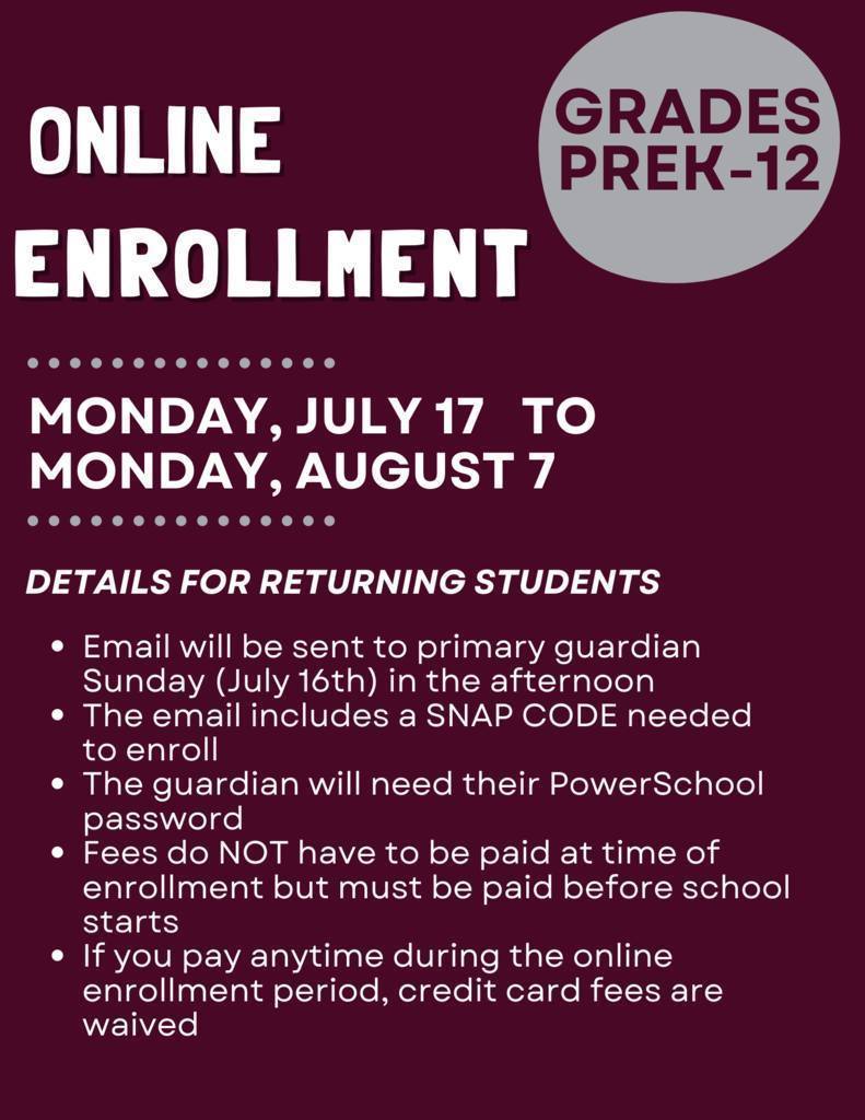 online enrollment