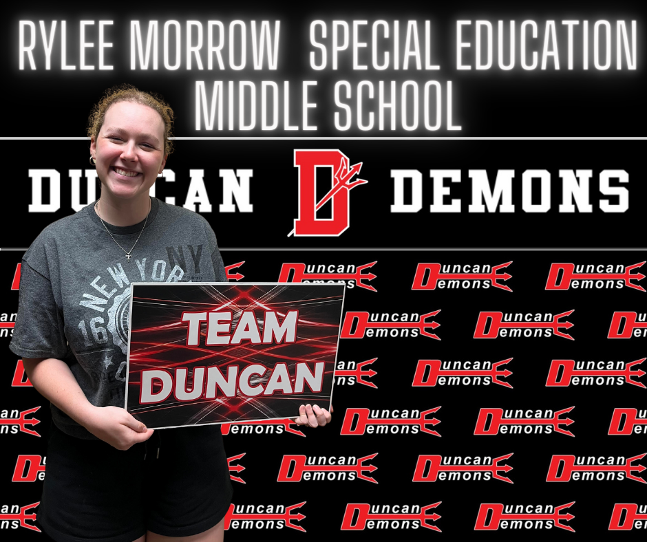 Rylee Morrow - Special Education - Middle School