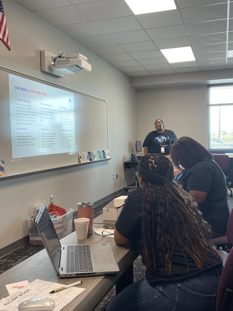 the counselor presenting over emotional poverty