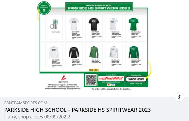 PHS Team Store