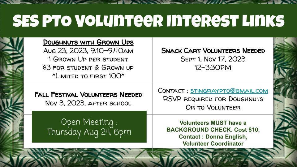 SES PTO Sign Up Information