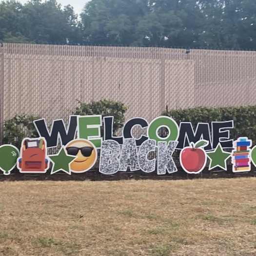 welcome Back sign