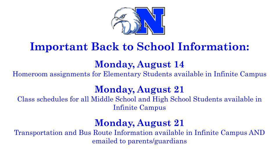 Back to School IC Info Release 2023