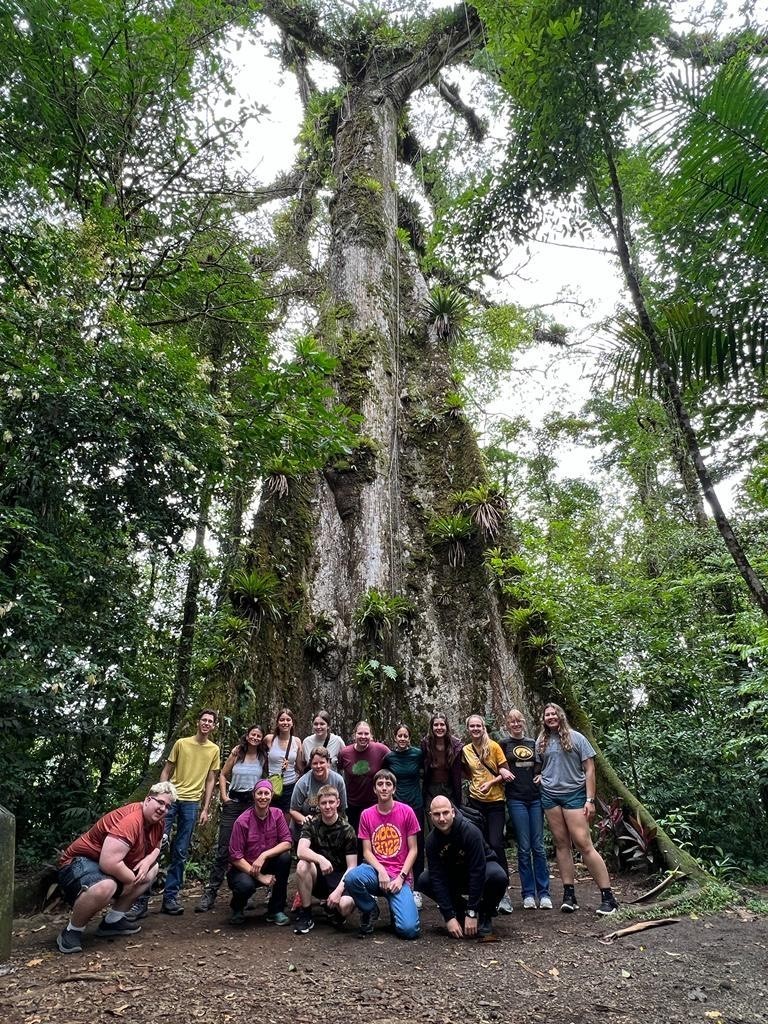 Group photo in the rainforest