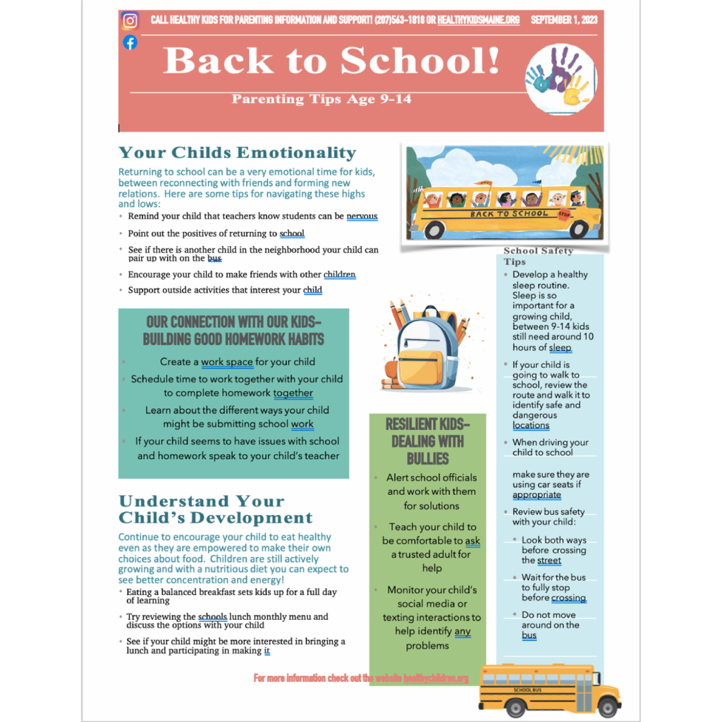 Back to school parenting tips